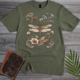 Botanical Bug Frame T Shirt Gift For Nature Lover