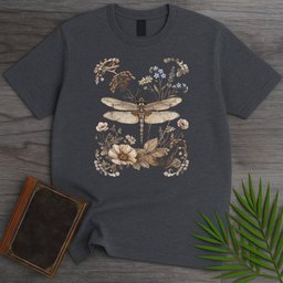 Botanical Bug Frame T Shirt Gift For Nature Lover