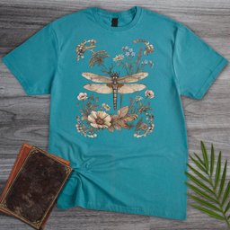 Botanical Bug Frame T Shirt Gift For Nature Lover