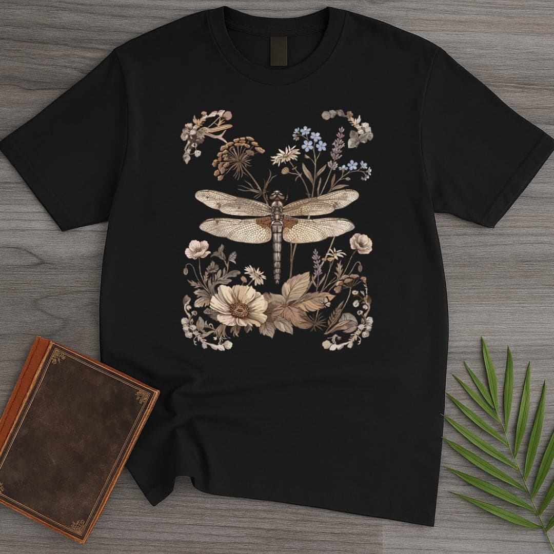 Botanical Bug Frame T Shirt Gift For Nature Lover
