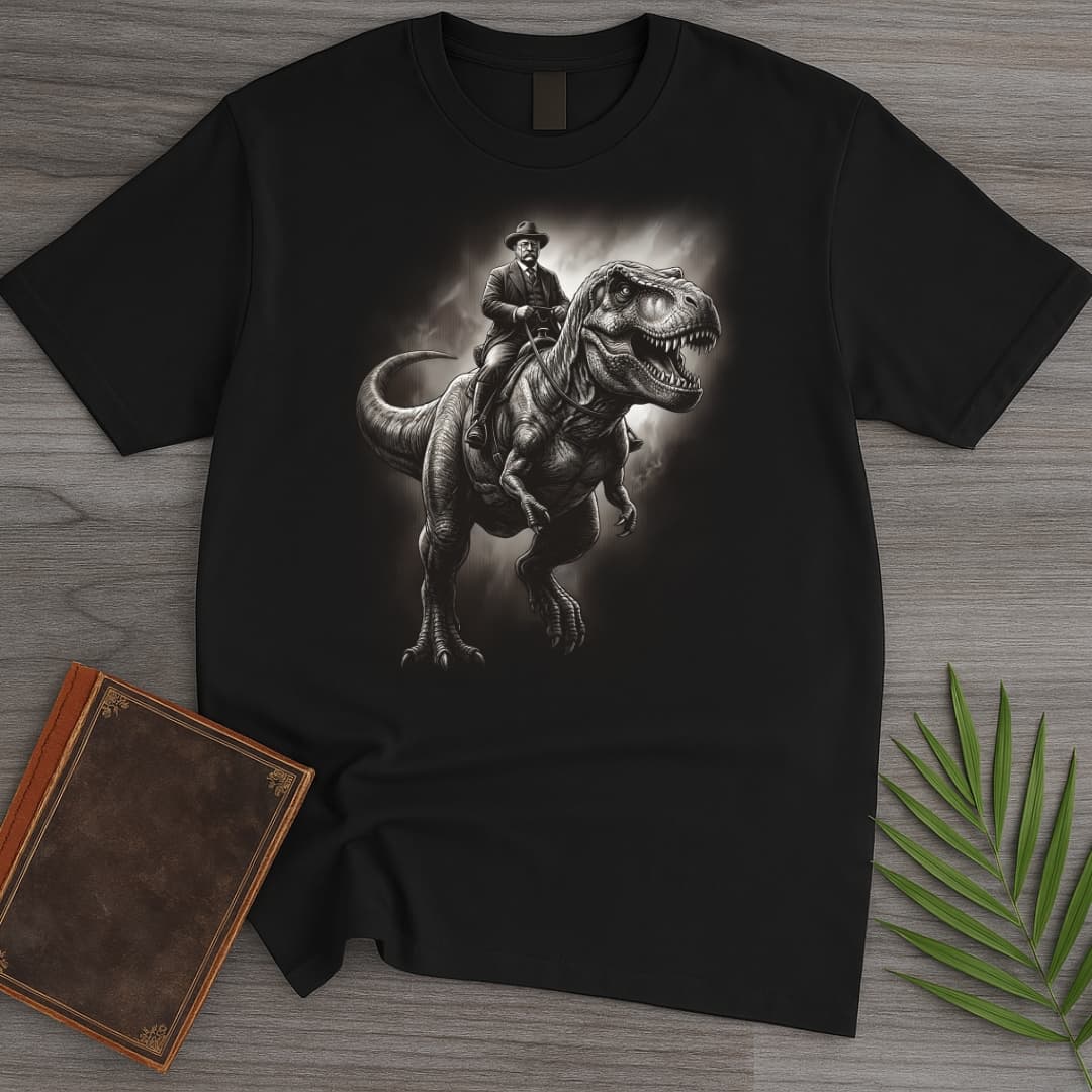 Americas 250th Rough Rider Tyrannosaur T Shirt Gift For Nature Lover