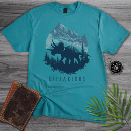 Cretaceous Triceratops Silhouette Graphic T Shirt Gift For Dinosaur Lover