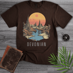Devonian Geomorphic Landscape T Shirt Gift For Nature Lover