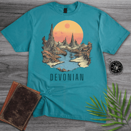 Devonian Geomorphic Landscape T Shirt Gift For Nature Lover
