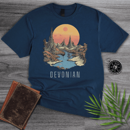 Devonian Geomorphic Landscape T Shirt Gift For Nature Lover