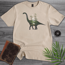Brachiosaurus Environment Silhouette T Shirt Gift For Nature Lover