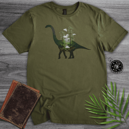 Brachiosaurus Environment Silhouette T Shirt Gift For Nature Lover