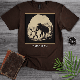 Caveman Mammoth 10 000 B C E T Shirt Gift For Nature Lover