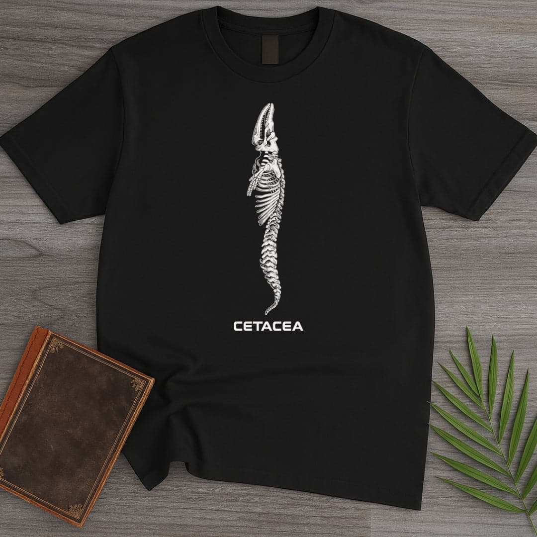 Cetacea Whale Skeleton T Shirt Gift For Nature Lover