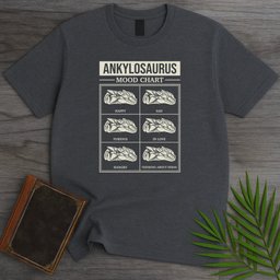 Ankylosaurus Mood Chart T Shirt Gift For Nature Lover