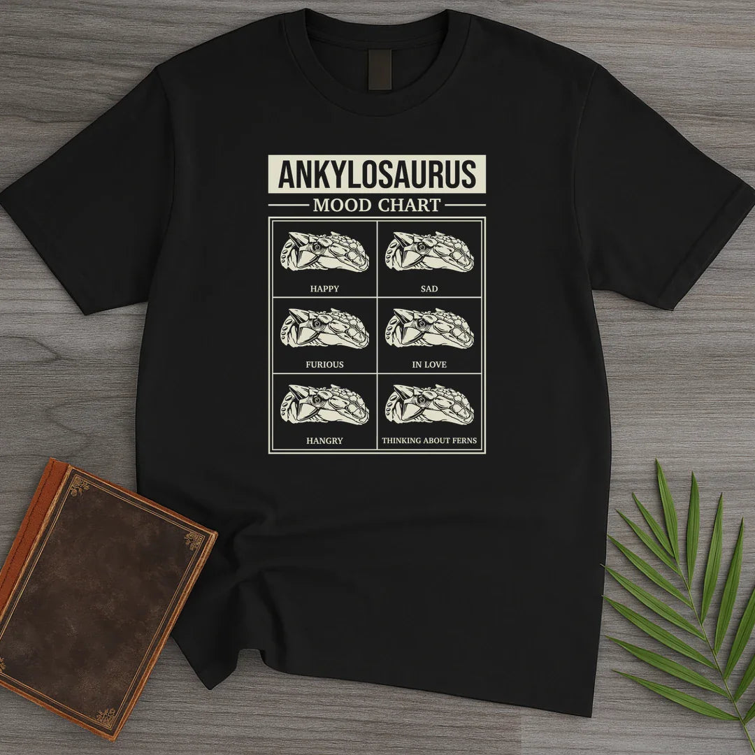 Ankylosaurus Mood Chart T Shirt Gift For Nature Lover