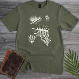 Cyanotype Hallucigenia T Shirt Gift For Nature Lover
