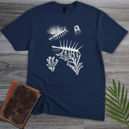 Cyanotype Hallucigenia T Shirt Gift For Nature Lover