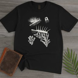 Cyanotype Hallucigenia T Shirt Gift For Nature Lover