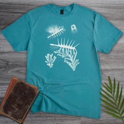 Cyanotype Hallucigenia T Shirt Gift For Nature Lover