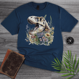 Blossoming T Rex Fossil T Shirt Gift For Dinosaur Lover