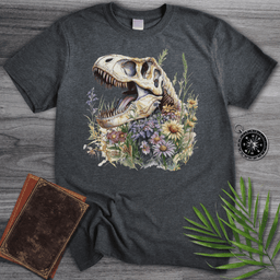 Blossoming T Rex Fossil T Shirt Gift For Dinosaur Lover
