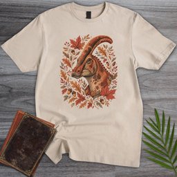 Autumn Parasaurolophus T Shirt Gift For Nature Lover
