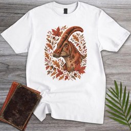 Autumn Parasaurolophus T Shirt Gift For Nature Lover