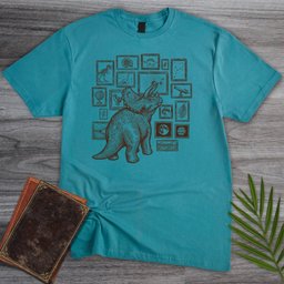 Curious Triceratops Museum T Shirt Gift For Dinosaur Lover