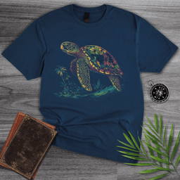 Colorful Island Turtle T Shirt Gift For Nature Lover