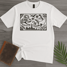 Cretaceous Skull Encounter T Shirt Gift For Nature Lover
