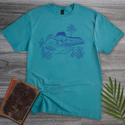 Blue Porcelain Spinosaurus T-Shirt