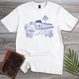 Blue Porcelain Spinosaurus T-Shirt