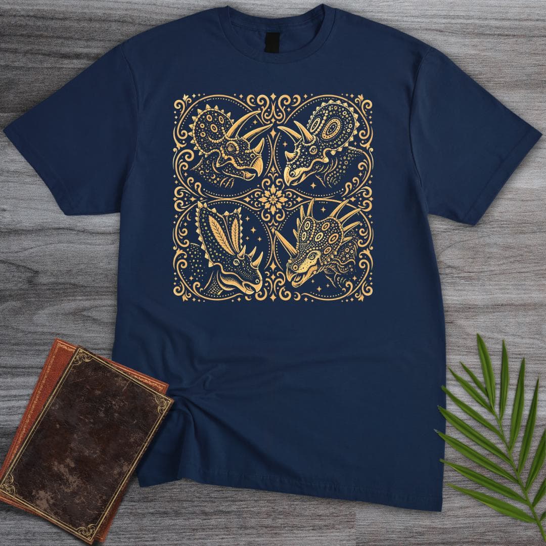 Ceratopsian Meditation T Shirt Gift For Nature Lover