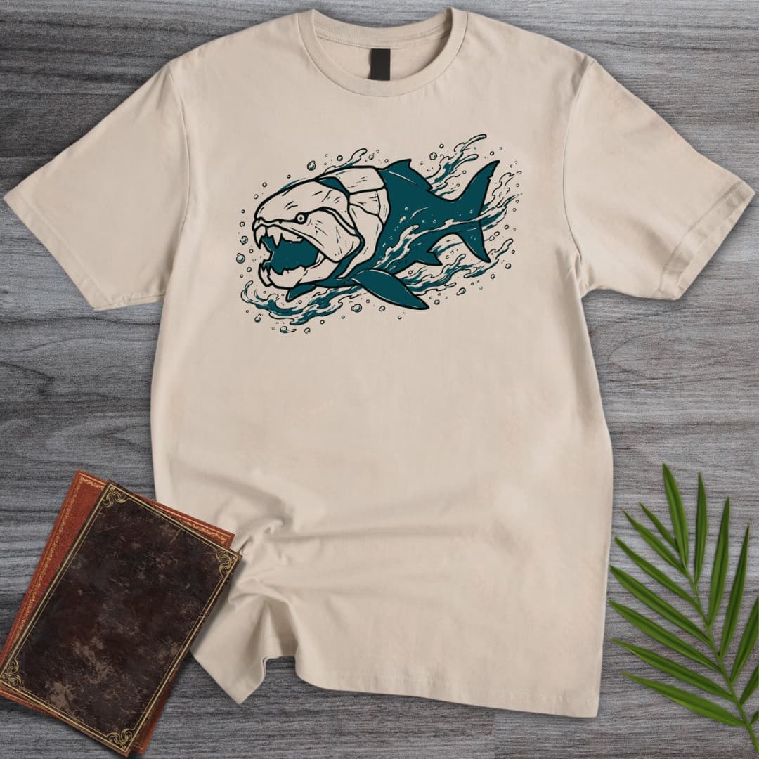 Deep Teal Dunkleosteus T Shirt Gift For Nature Lover