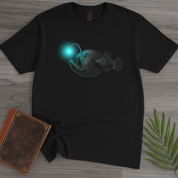 Deep Anglerfish Light T Shirt Gift For Nature Lover