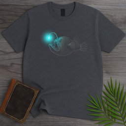 Deep Anglerfish Light T Shirt Gift For Nature Lover