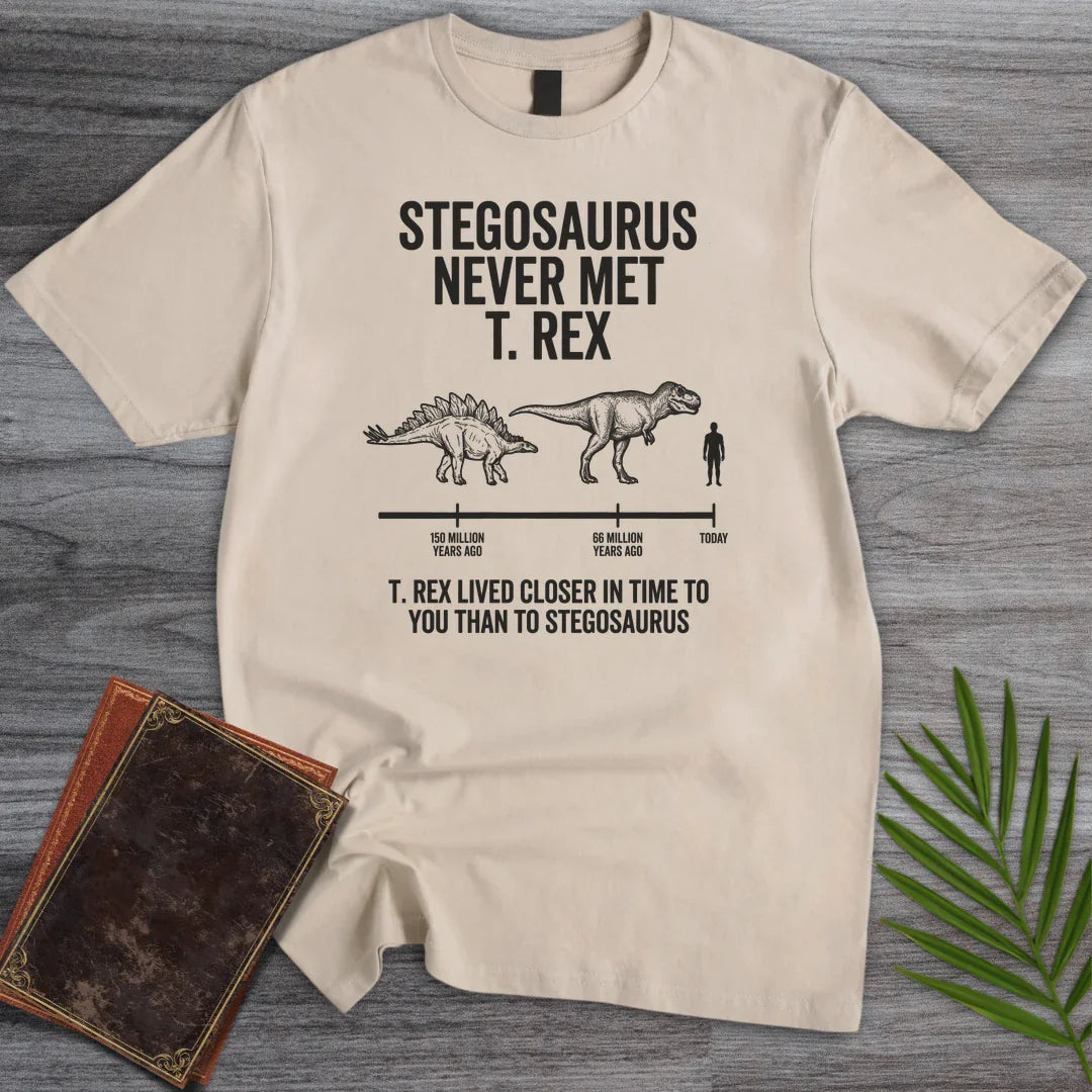 Deep Time Stegosaurus T Shirt Gift For Nature Lover