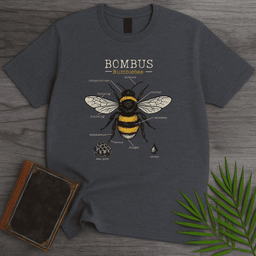 Bombus Bumblebee Anatomy T Shirt Gift For Nature Lover