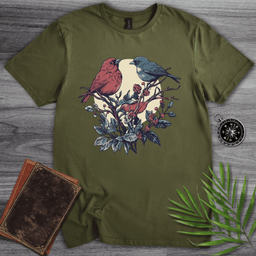 Bird Berry Perch T Shirt Gift For Nature Lover