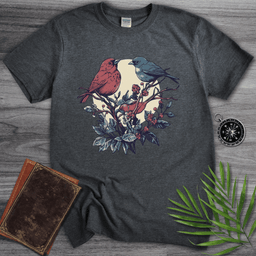 Bird Berry Perch T Shirt Gift For Nature Lover