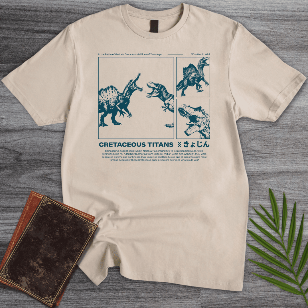 Cretaceous Titans Spino Vs Rex T Shirt Gift For Nature Lover