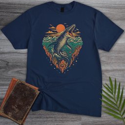 Cretaceous Sunset Ocean Mosasaur T Shirt Gift For Nature Lover