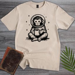 Astro Coffee Monkey T Shirt Gift For Nature Lover