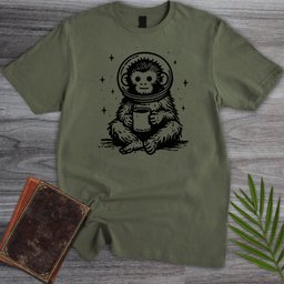 Astro Coffee Monkey T Shirt Gift For Nature Lover