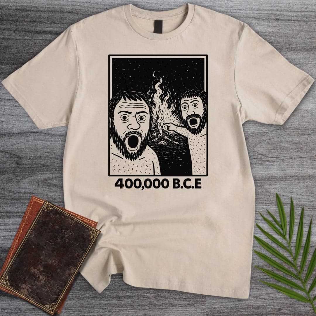 Cavemen Discover Fire T Shirt Gift For Nature Lover