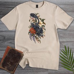 Botanical Microraptor T Shirt Gift For Nature Lover