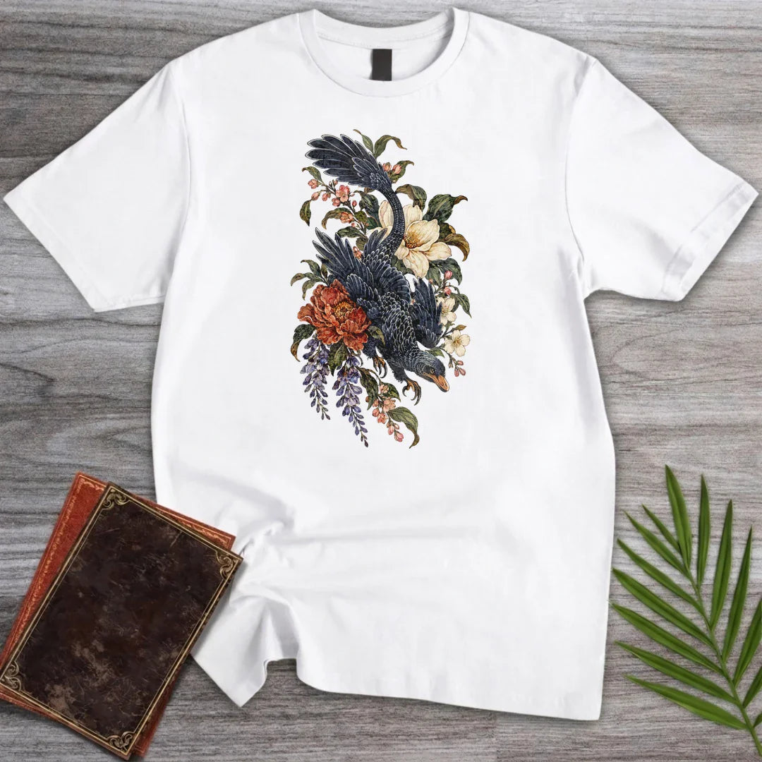 Botanical Microraptor T Shirt Gift For Nature Lover