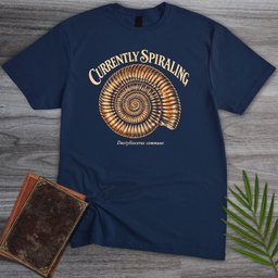 Currently Spiraling – Dactylioceras Ammonite T-Shirt