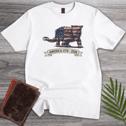 Armored Dinosaur Americas 250th T Shirt Gift For Dinosaur Lover
