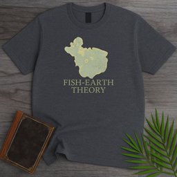Fish Earth Theory T Shirt Gift For Nature Lover