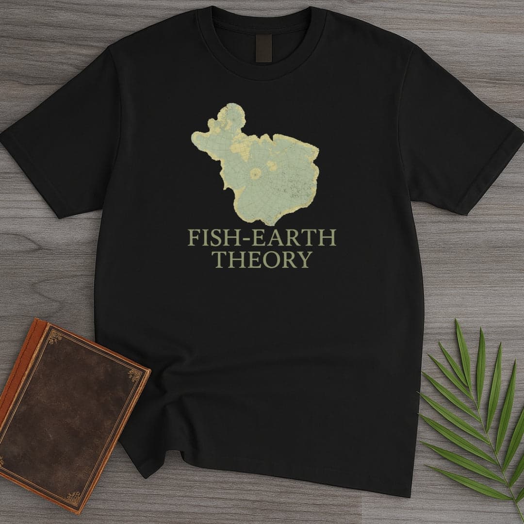 Fish Earth Theory T Shirt Gift For Nature Lover