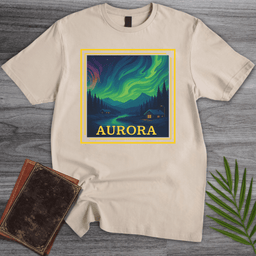 Aurora Borealis Northern Nightscape T Shirt Gift For Nature Lover