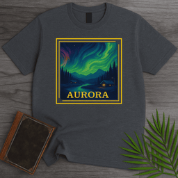 Aurora Borealis Northern Nightscape T Shirt Gift For Nature Lover