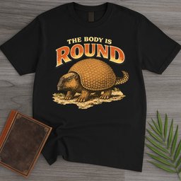 Glyptodon Round Body T Shirt Gift For Nature Lover